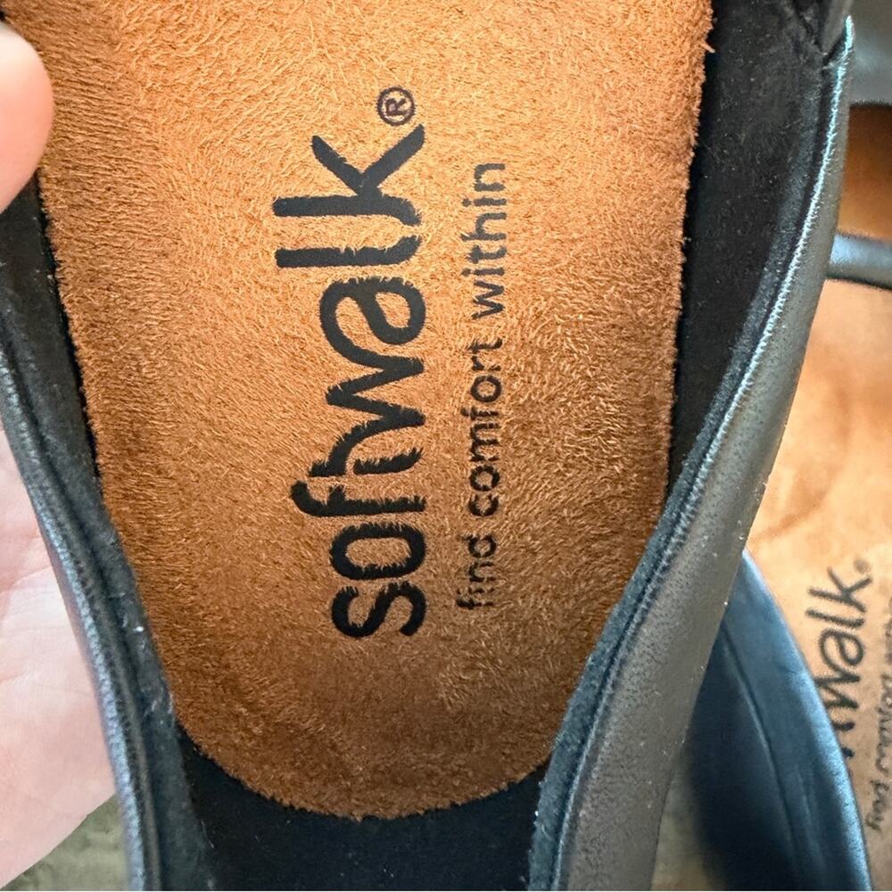 SoftWalk Samara Leather Mary Jane Ballet Flats Womens 7.5 N Comfort Cushioned - Picture 7 of 9